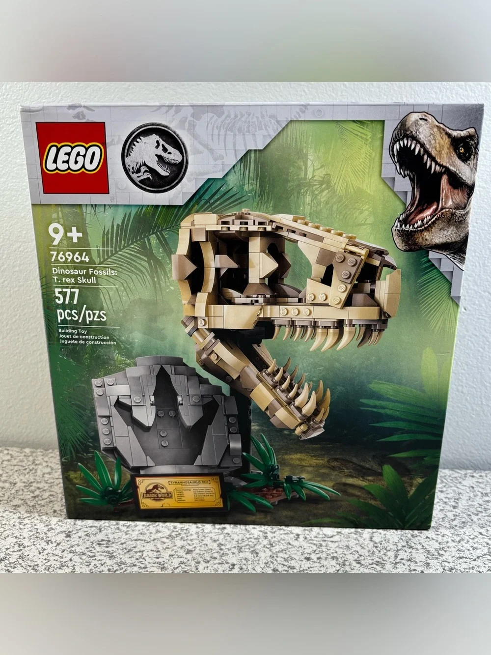 LEGO 76964 Jurassic World Park Dinosaur Fossils: T. rex Skull New